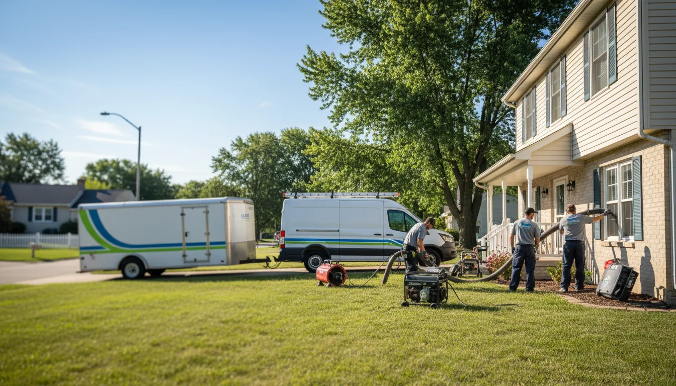 Flooded Basement Restoration And Cleanup With Repair in Mineral, IL near me
